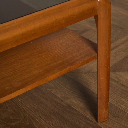 メイヤー myer ヴィンテージ スモーク ガラストップ コーヒーテーブル #91640