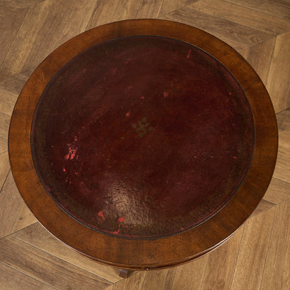 英国 クラシック リージェンシー 様式 ドラムテーブル