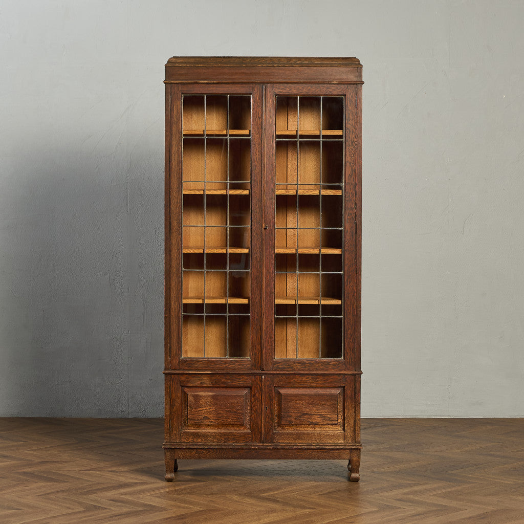 英国 クラシック ブックケース 食器棚