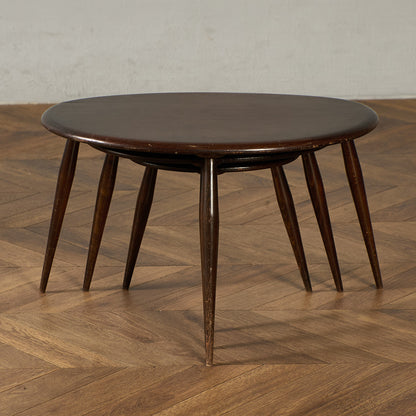 ヴィンテージ ネストテーブル ぺブルテーブル ブルーラベル