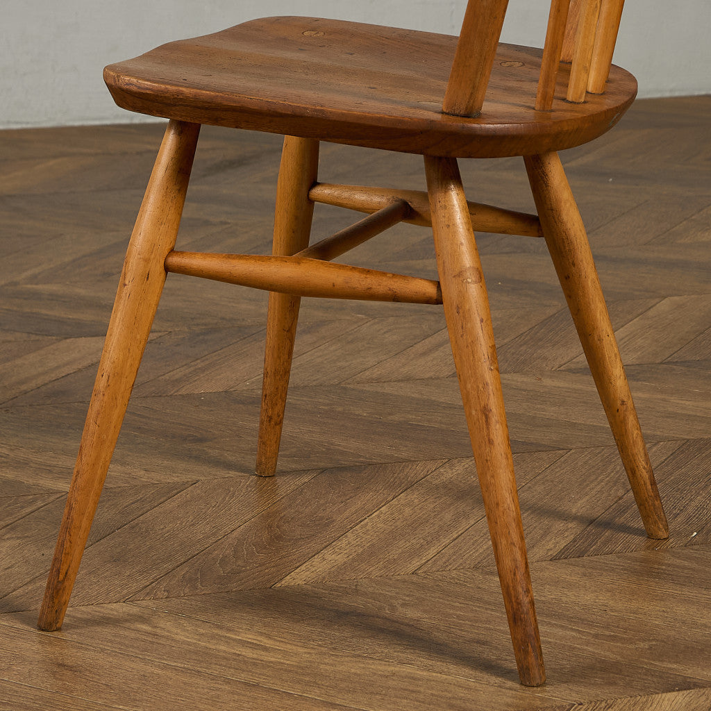 アーコール ERCOL ヴィンテージ 4本 スポーク フープバックチェア ネイビーブルーラベル #89767