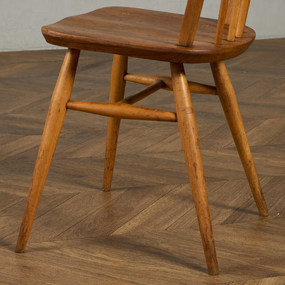 アーコール ERCOL ヴィンテージ 4本 スポーク フープバックチェア ネイビーブルーラベル #89767