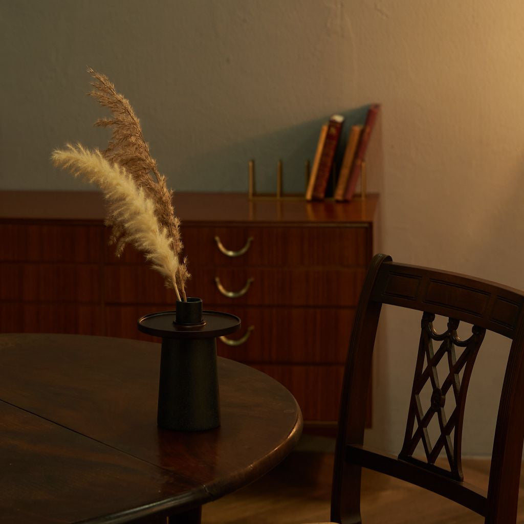 hanauke フラワーベース / BLACK