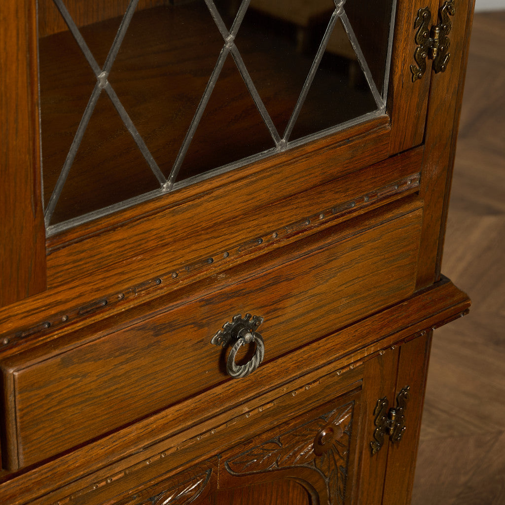 英国 クラシック オーク材 ブックケース