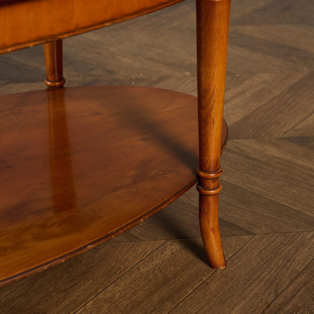 英国 クラシック オーバル センターテーブル コーヒーテーブル #90167