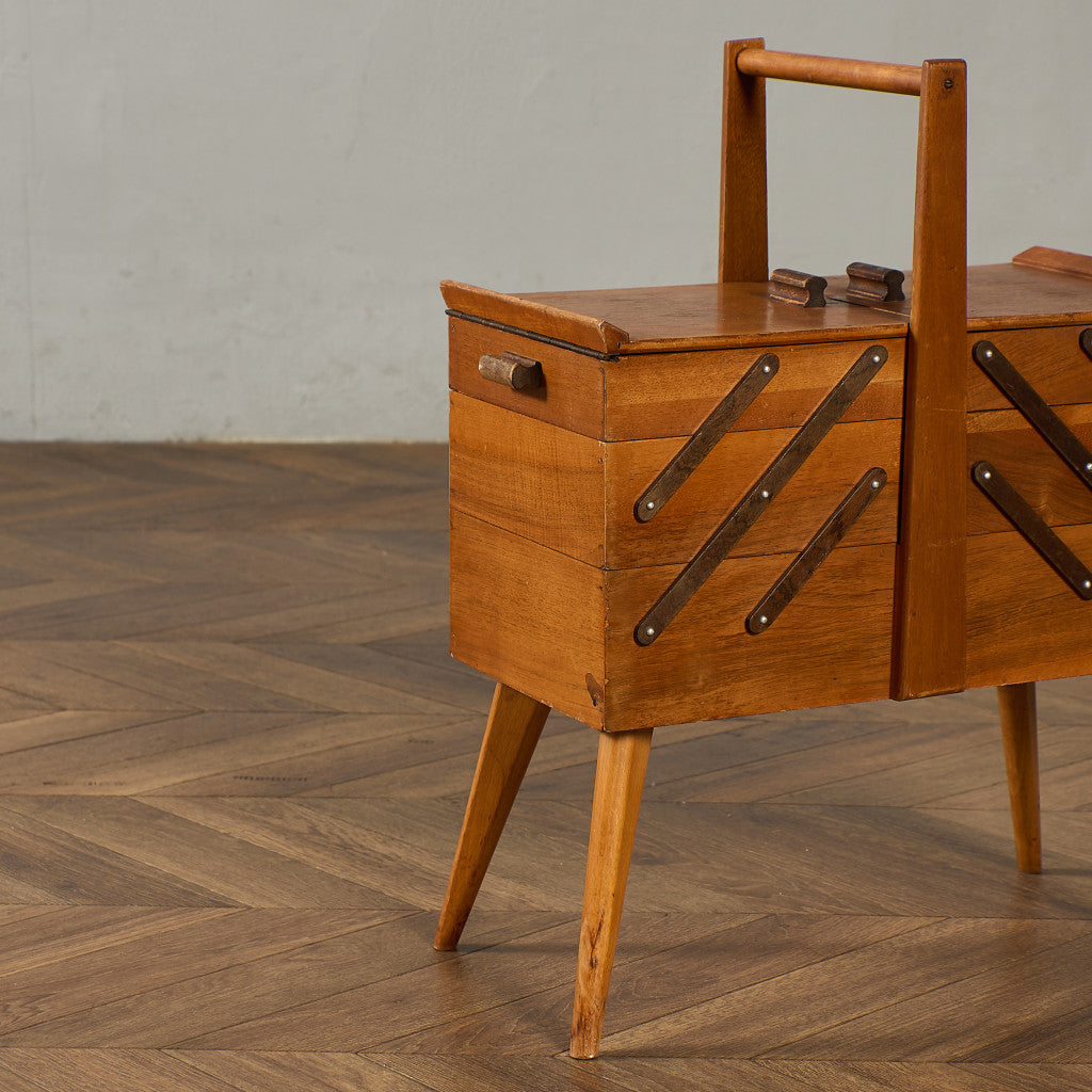 英国 ヴィンテージ ソーイングボックス