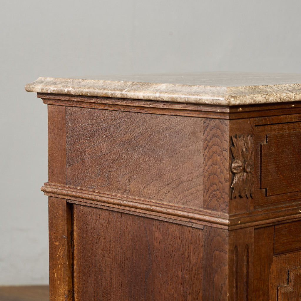 英国 クラシック 大理石 サイドキャビネット #96619