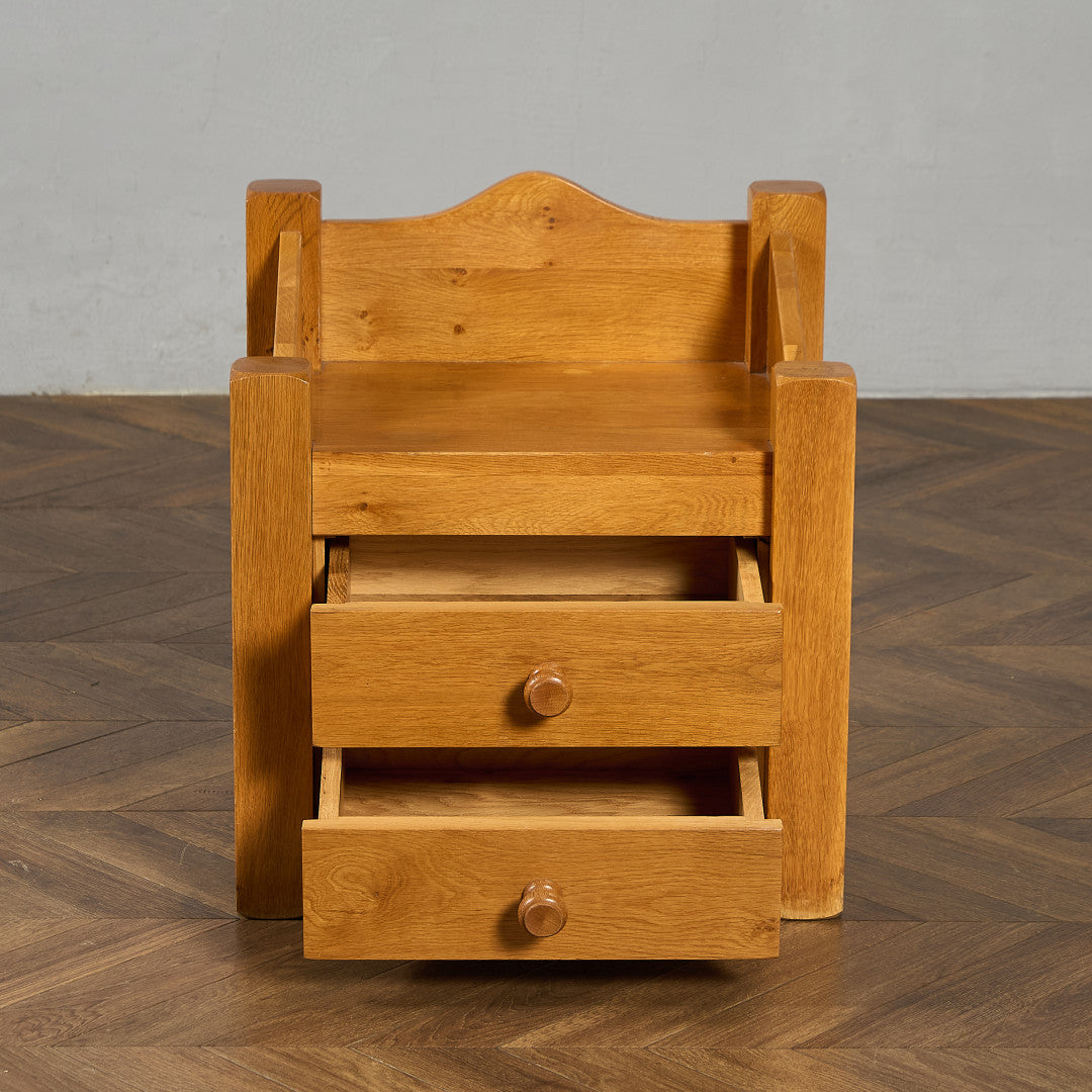 オランダ製 オーク 無垢材 サイドキャビネット