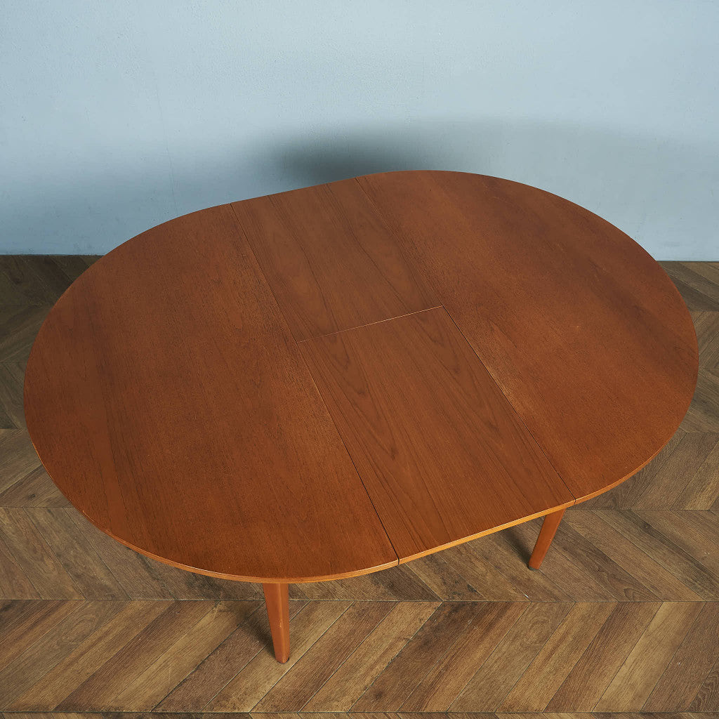 英国ヴィンテージ エクステンション ラウンドダイニングテーブル