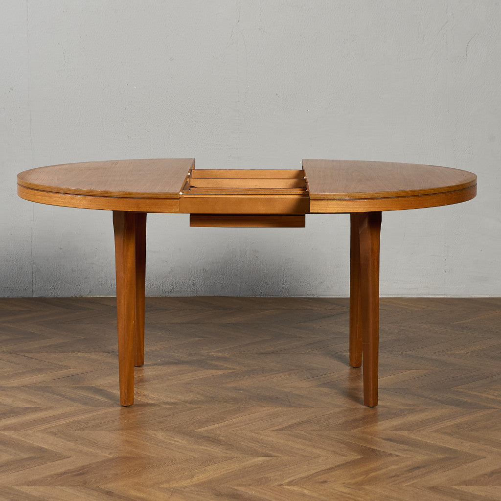 英国 ヴィンテージ エクステンション ラウンド ダイニングテーブル