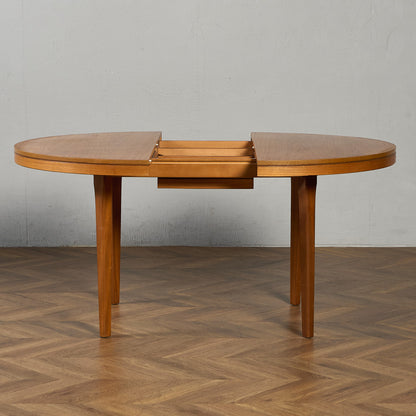 英国 ヴィンテージ エクステンション ラウンド ダイニングテーブル