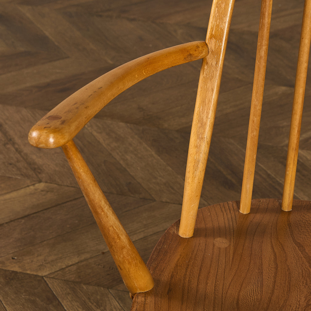 アーコール ERCOL ヴィンテージ クエーカー アームチェア ネイビーブルーラベル #89764