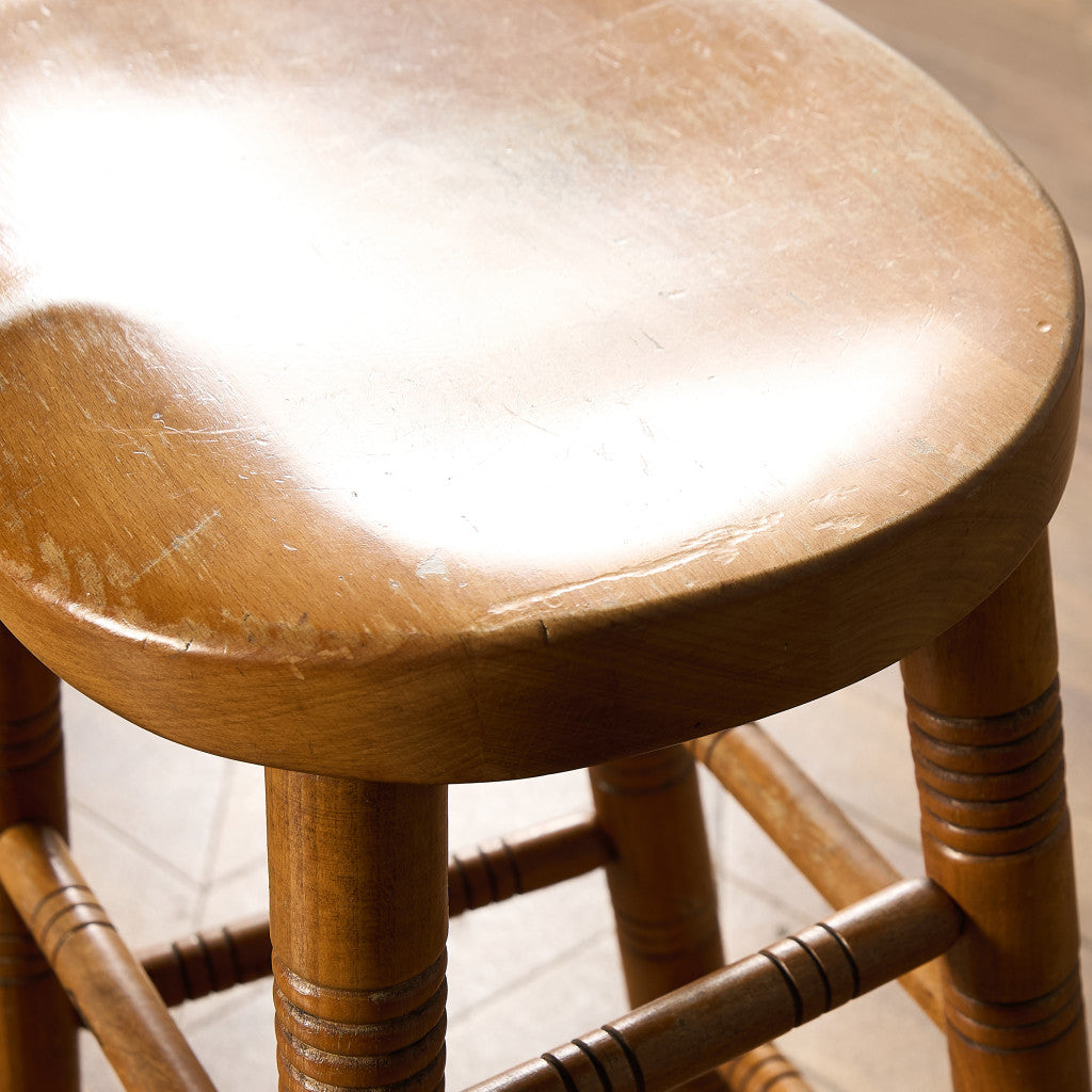 イギリス ヴィンテージ ハイ スツール