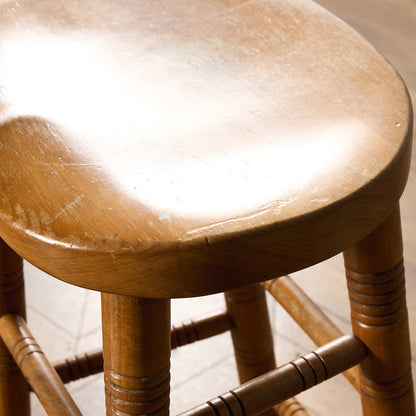 イギリス ヴィンテージ ハイ スツール