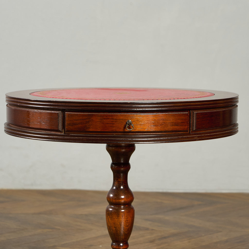 英国 クラシック リージェンシー 様式 ドラムテーブル