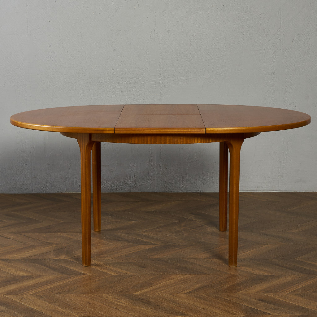 エクステンション ラウンドダイニングテーブル / 天板再塗装済み