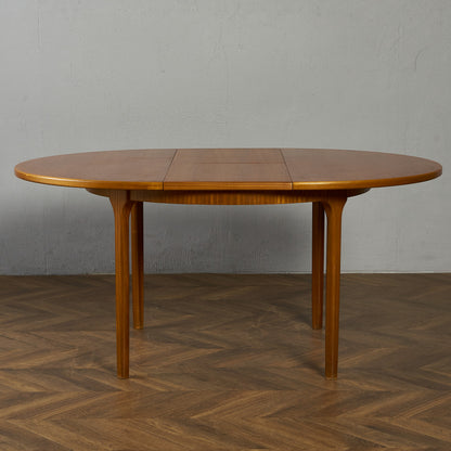 エクステンション ラウンドダイニングテーブル / 天板再塗装済み