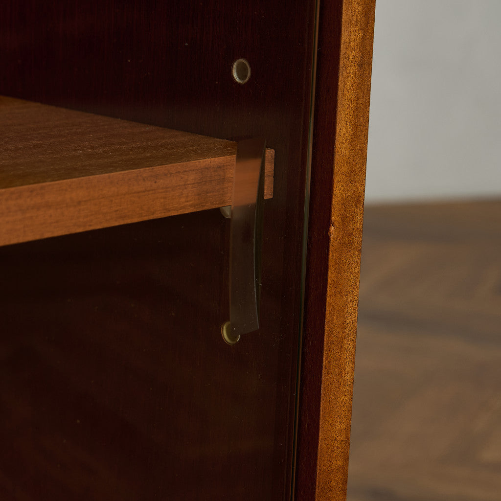 Abbess ヴィンテージ ガラス キャビネット 本棚