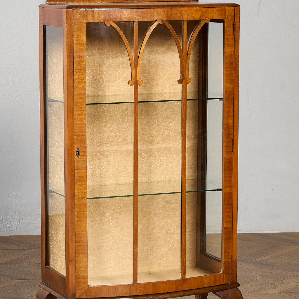 英国 クラシック ディスプレイ ガラス キャビネット