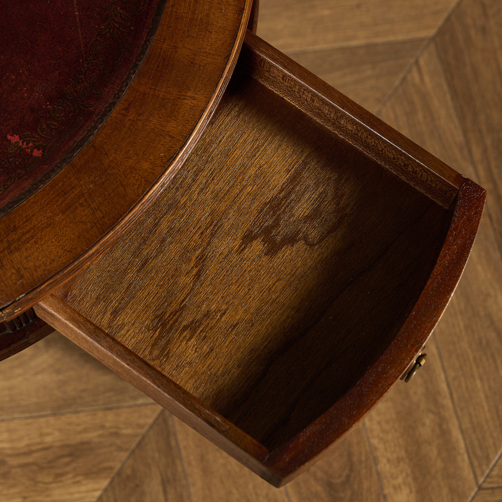 英国 クラシック リージェンシー 様式 ドラムテーブル