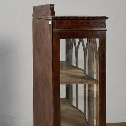 英国 クラシック ディスプレイ ガラス キャビネット