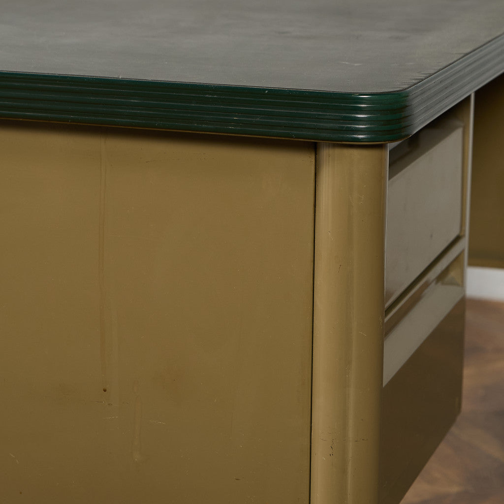 ベルギー ヴィンテージ 片袖 デスク