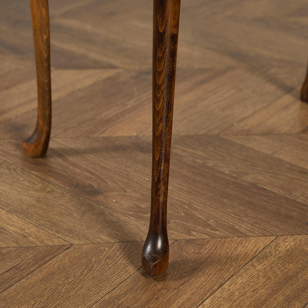 英国 クラシック ガラストップ ネストテーブル