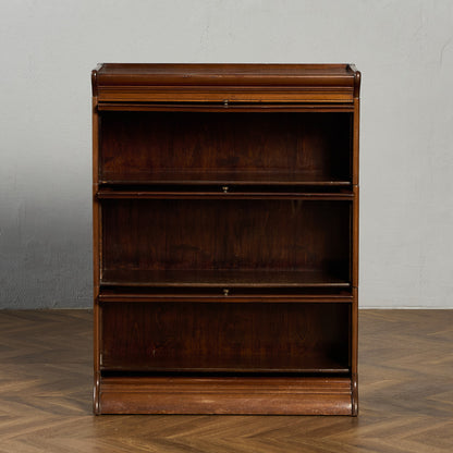 英国 クラシック 3段 スタッキング ブックケース