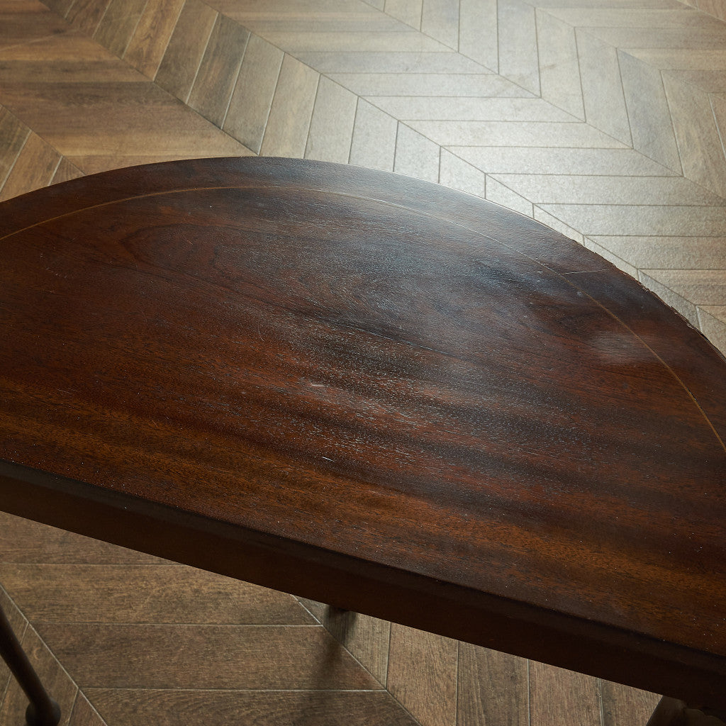 英国製 ハーフムーンテーブル