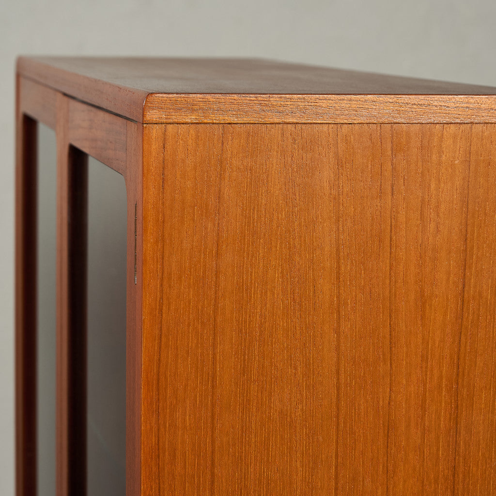 Fresco ガラス ブックケース カスタム アイアン ヘアピンレッグ