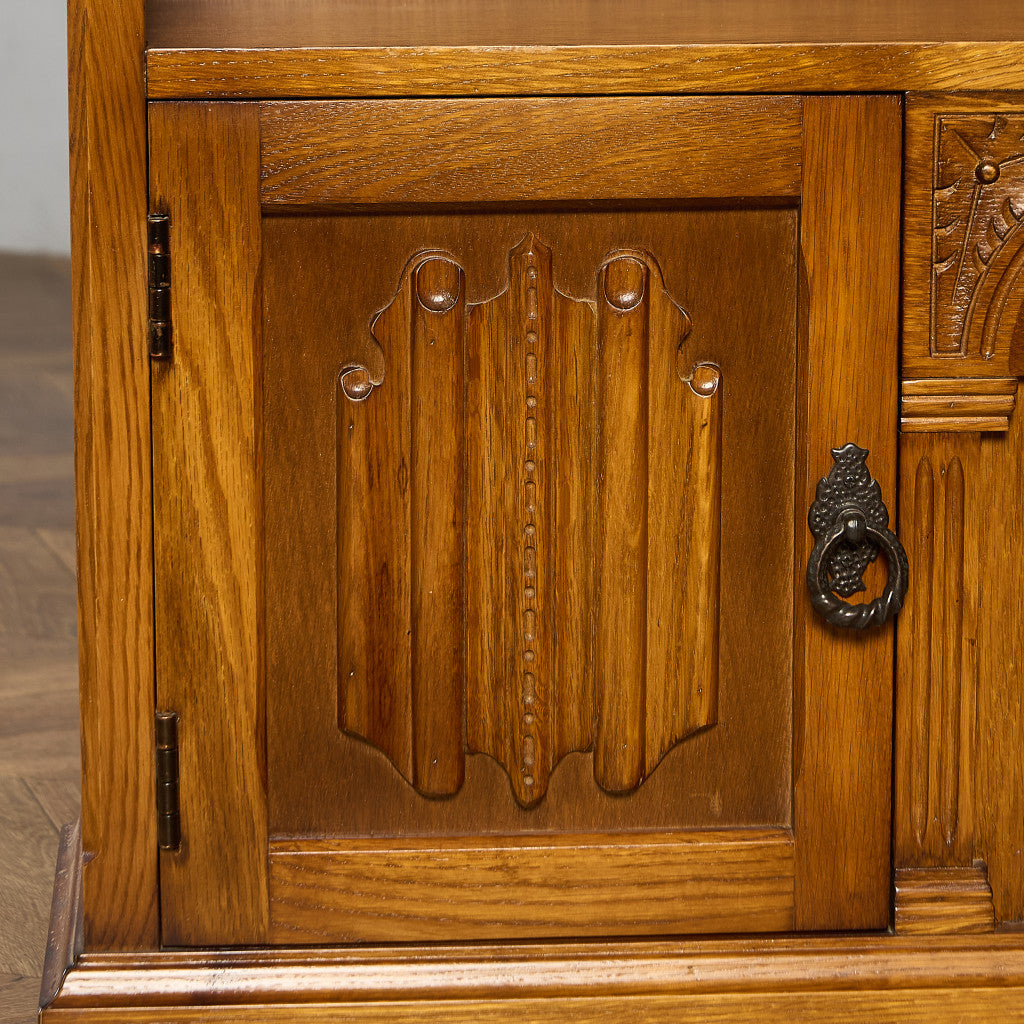 英国 クラシック オーク材 キャビネット