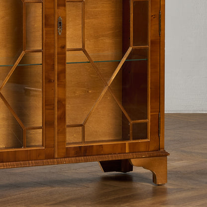 英国 クラシック エドワーディアン ブックケース  食器棚