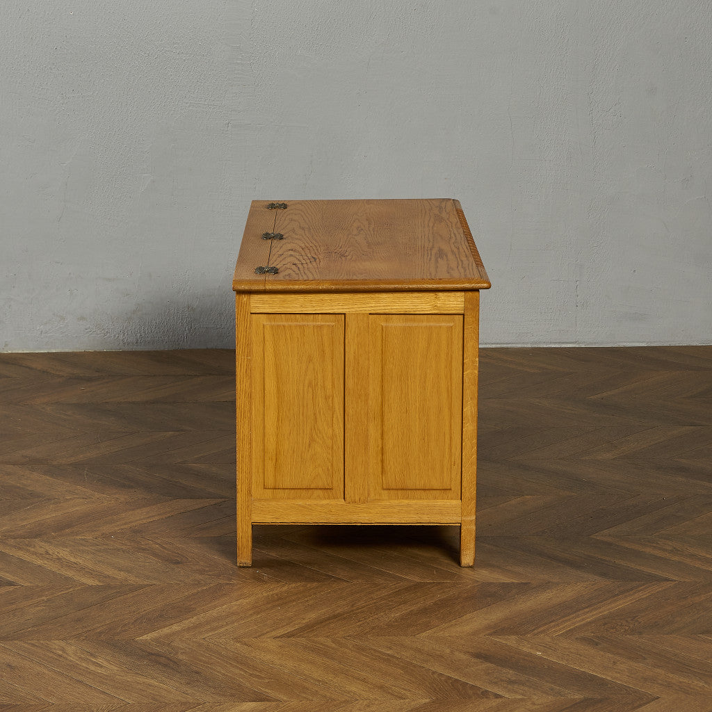 英国クラシック オーク材 ブランケットボックス