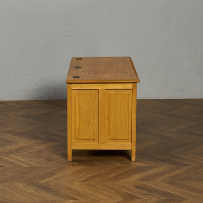 英国クラシック オーク材 ブランケットボックス