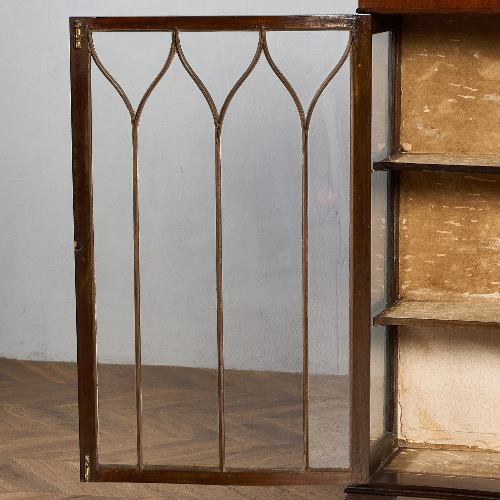 英国 クラシック ディスプレイ ガラス キャビネット