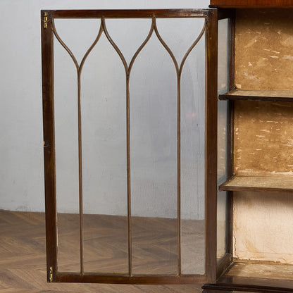 英国 クラシック ディスプレイ ガラス キャビネット