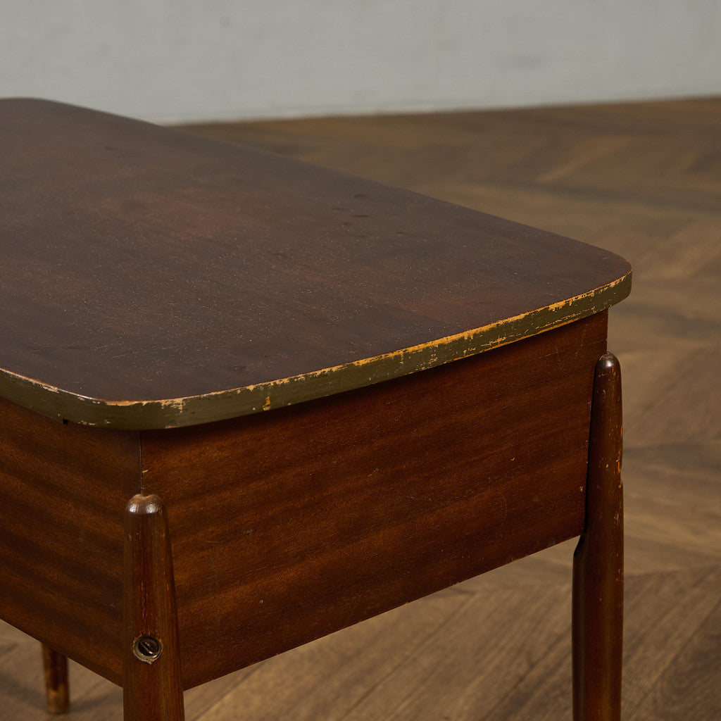 英国 ヴィンテージ ソーイングボックス サイドテーブル