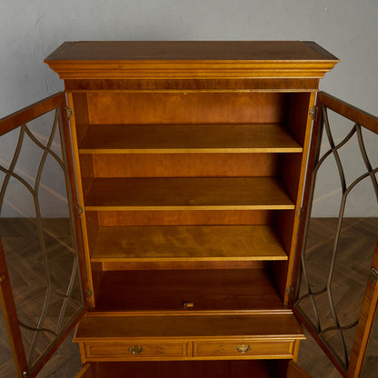 英国 クラシック エドワーディアン ブックケース 食器棚 #90051