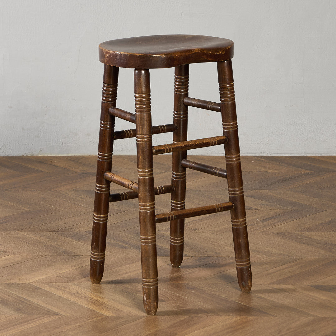 イギリス ヴィンテージ ハイ スツール