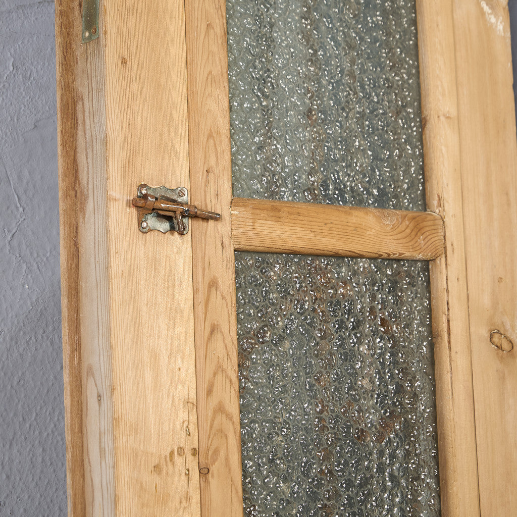 英国 アンティーク 両開き 鉄格子 ウッド ドア 2点セット