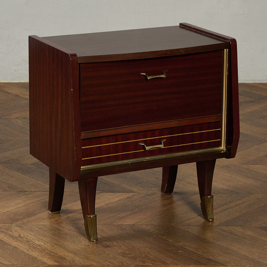 英国 ヴィンテージ ベッドサイド キャビネット