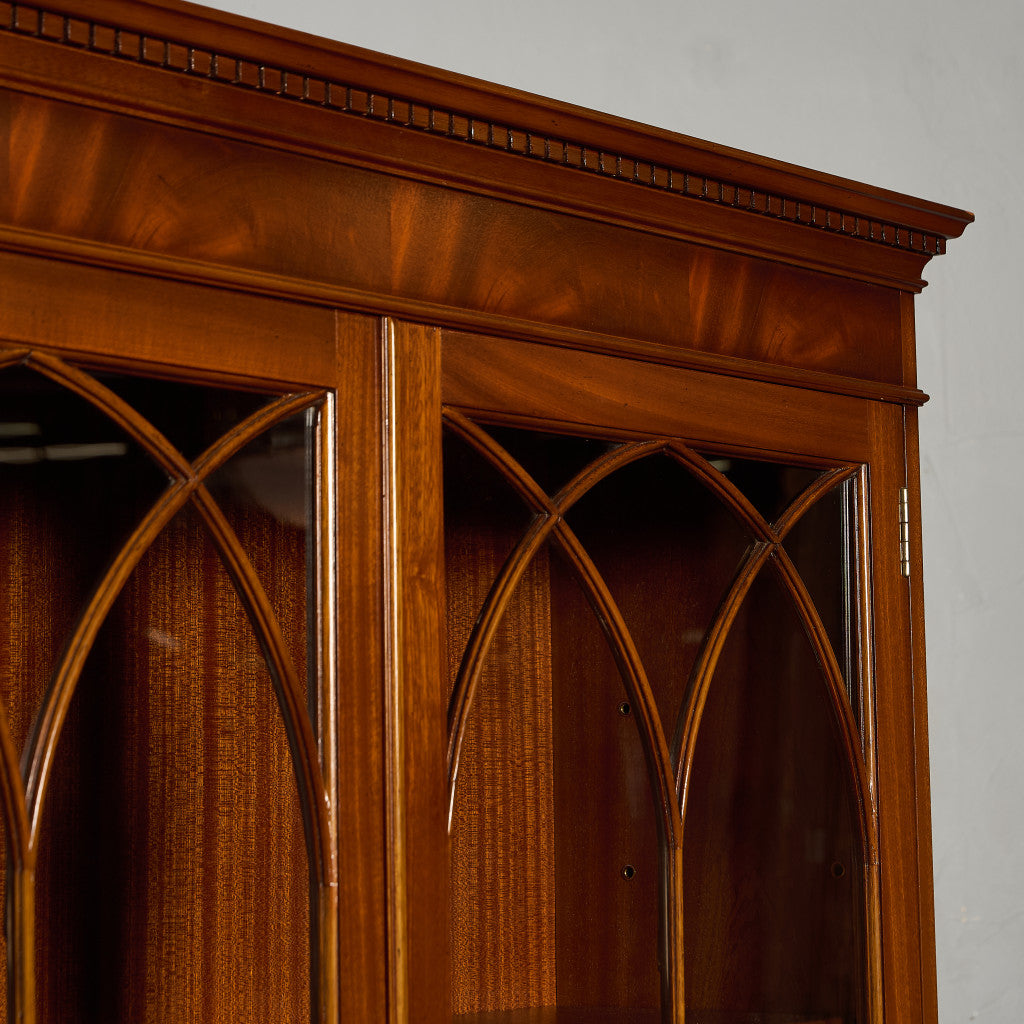 英国 クラシック エドワーディアン ブックケース 食器棚