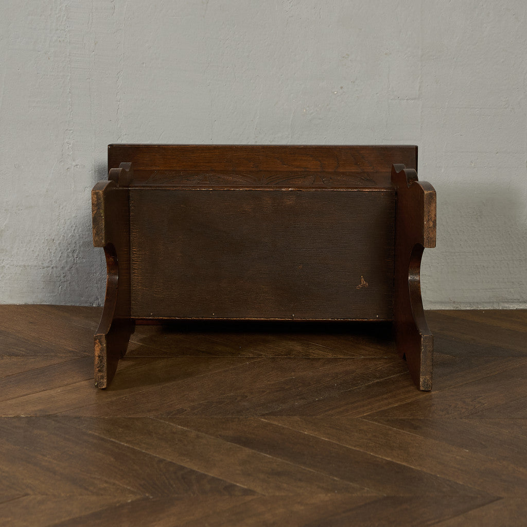 英国 クラシック 収納付 サイドテーブル