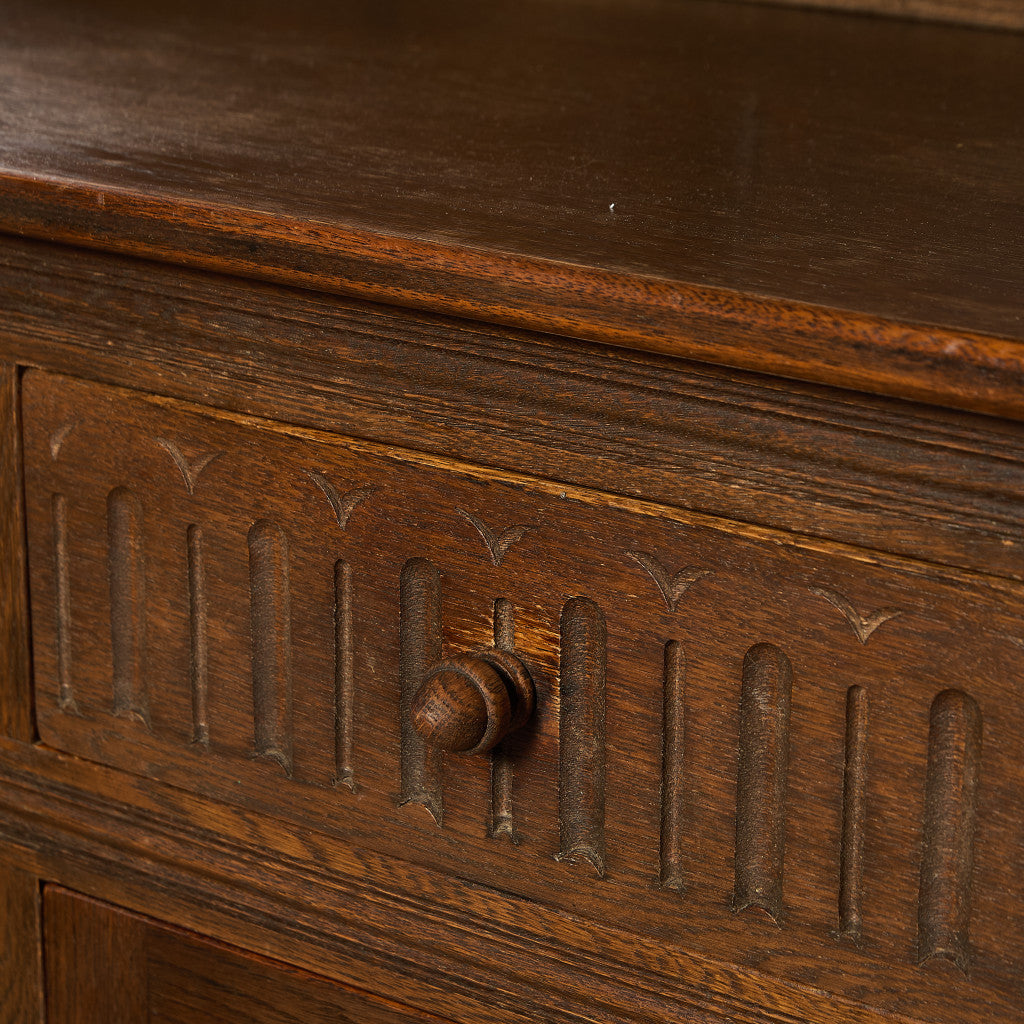 オーク材 ウェルシュドレッサー 食器棚