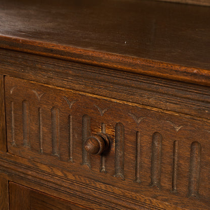 オーク材 ウェルシュドレッサー 食器棚