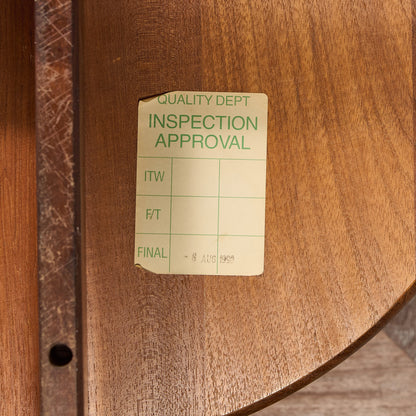 英国 ヴィンテージ ガラストップ コーヒーテーブル