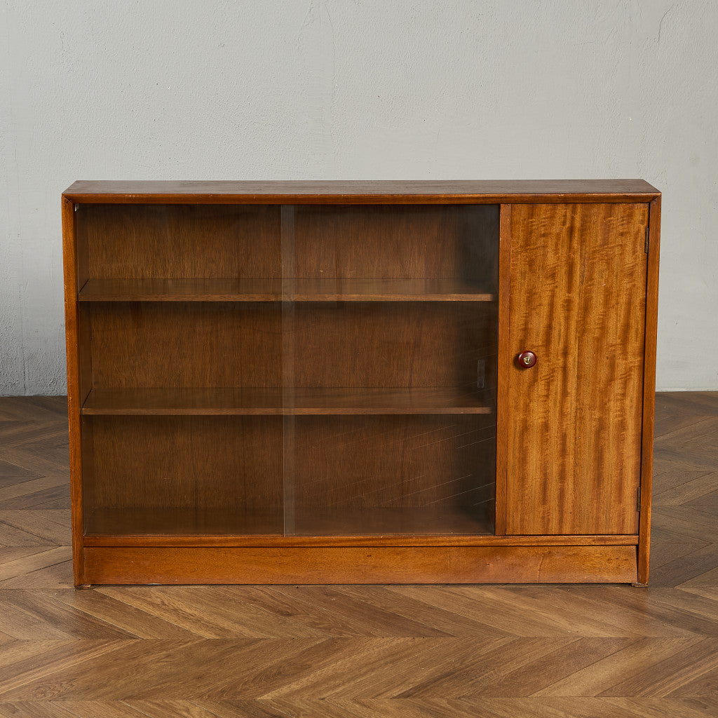 ヴィンテージ ガラス キャビネット 本棚