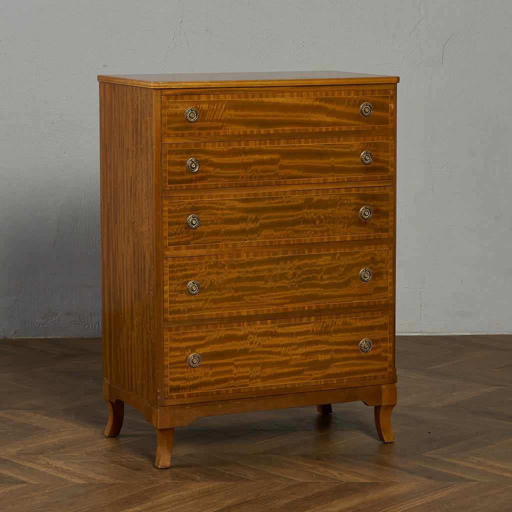 英国 クラシック 5段 チェスト #90027