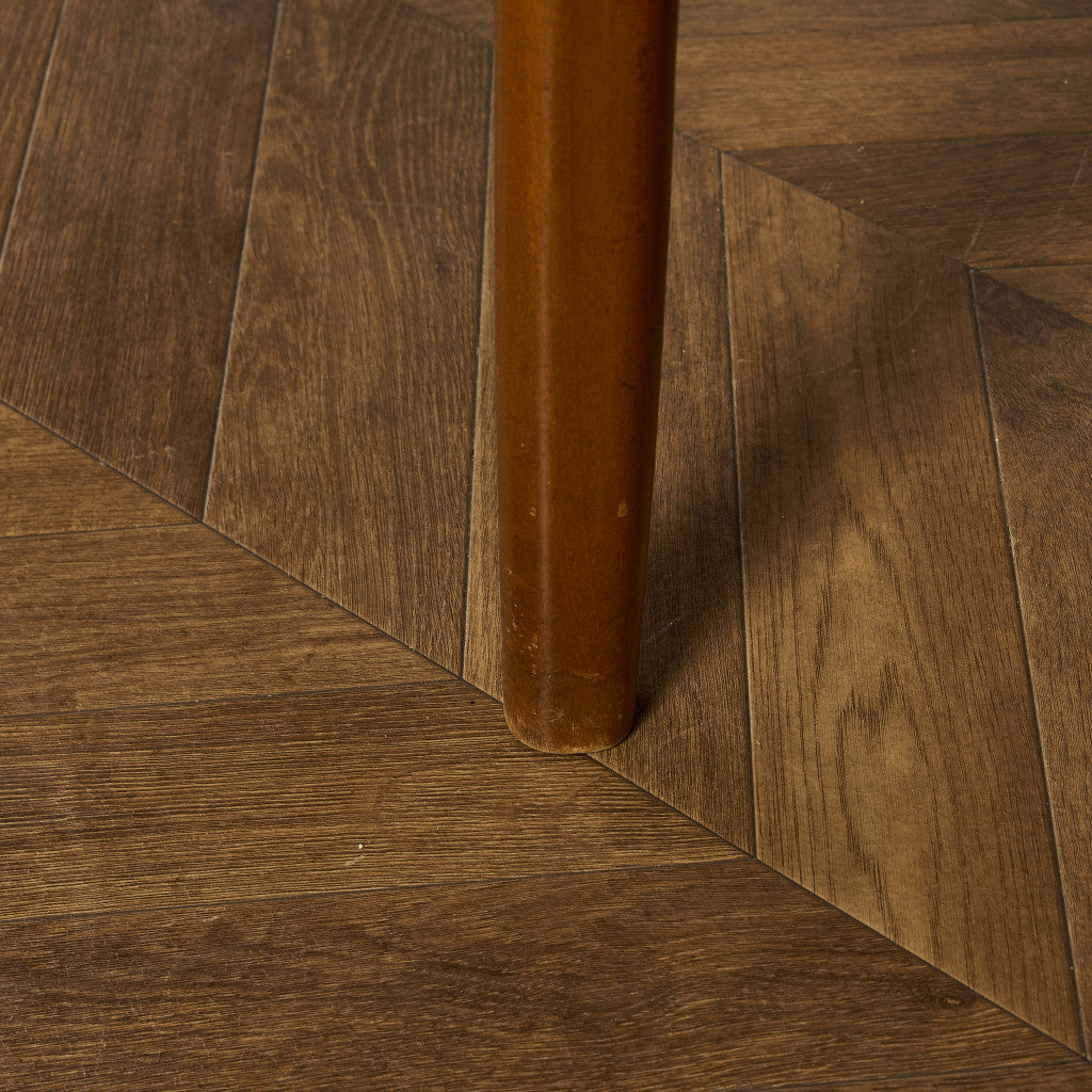 エクステンション ラウンドダイニングテーブル / 天板再塗装済み