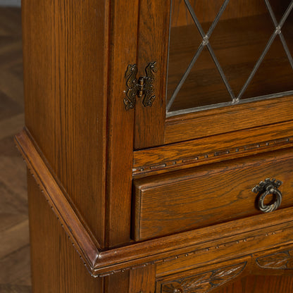 英国 クラシック オーク材 ブックケース